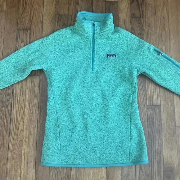 Patagonia Better Sweater Pullover 1/4 Zip Fleece Green Womens Size XS - Picture 3 of 8